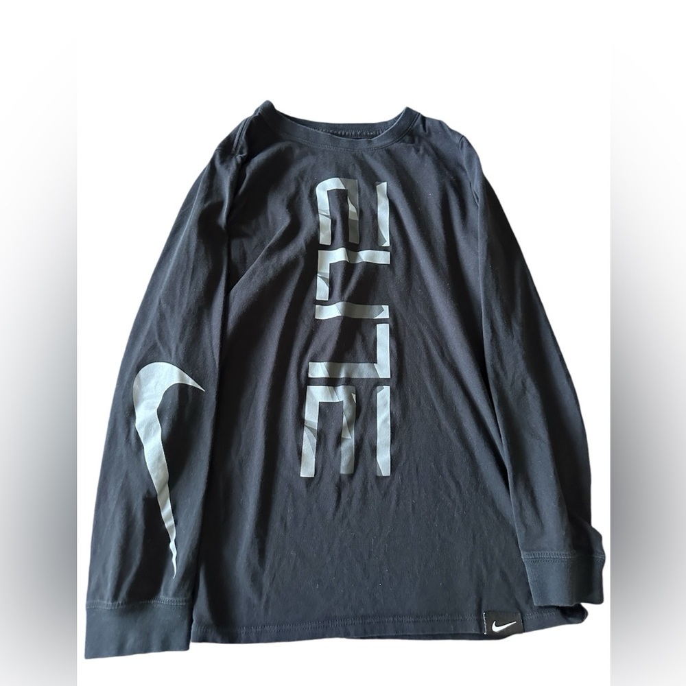 Nike Boys Large Dri-fit Black Long sleeve Shirt - Picture 1 of 4